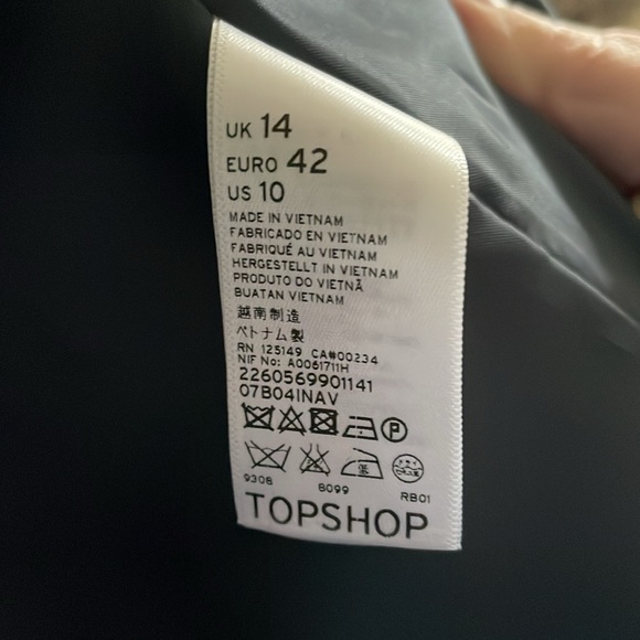 Topshop Over Coat size 10 - Picture 7 of 7